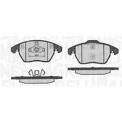 Kit pastiglie freno, Freno a disco MAGNETI MARELLI 363916060656