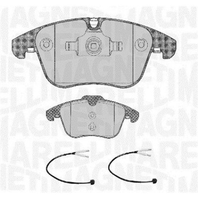 Kit pastiglie freno, Freno a disco MAGNETI MARELLI 363916060668