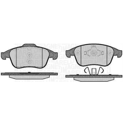 Kit pastiglie freno, Freno a disco MAGNETI MARELLI 363916060672