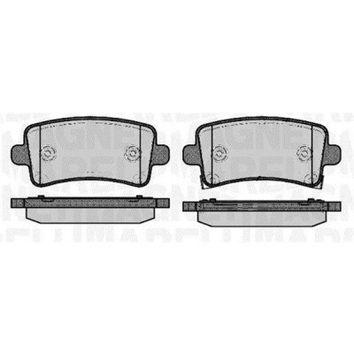 Kit pastiglie freno, Freno a disco MAGNETI MARELLI 363916060690