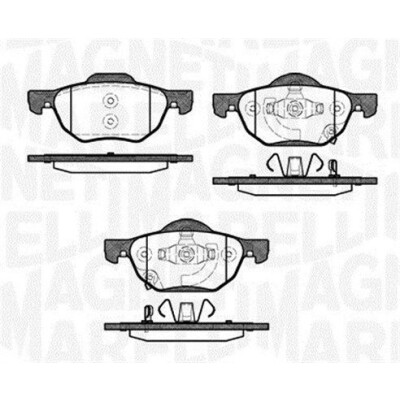 Kit pastiglie freno, Freno a disco MAGNETI MARELLI 363916060691