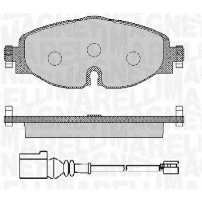 Kit pastiglie freno, Freno a disco MAGNETI MARELLI 363916060715