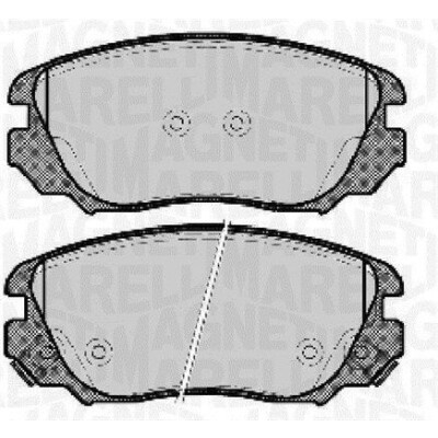 Kit pastiglie freno, Freno a disco MAGNETI MARELLI 363916060723