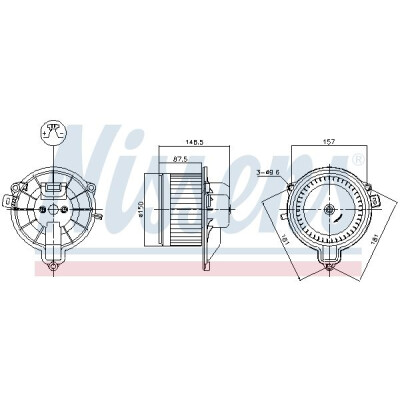 Ventilatore per cabina NISSENS 87572