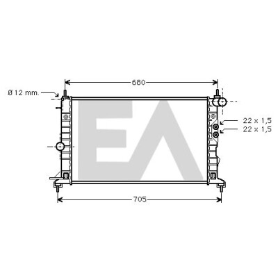 Radiatore, Raffreddamento motore EACLIMA 31R54177