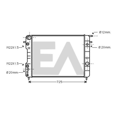 Radiatore, Raffreddamento motore EACLIMA 31R54178