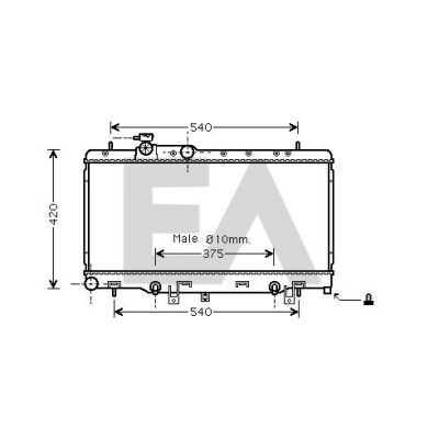 Radiatore, Raffreddamento motore EACLIMA 31R68055