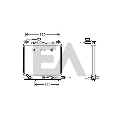 Radiatore, Raffreddamento motore EACLIMA 31R69076