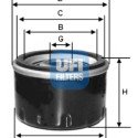 Filtro olio UFI 23.208.00