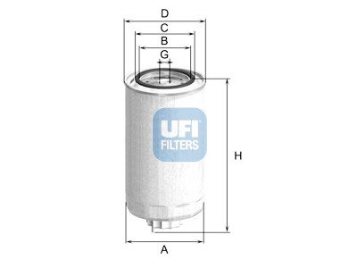 Filtro carburante UFI 24.500.00