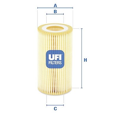 Filtro olio UFI 25.001.00