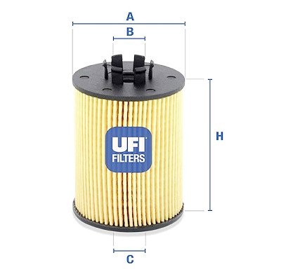Filtro olio UFI 25.012.00