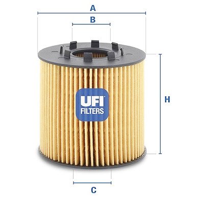 Filtro olio UFI 25.033.00