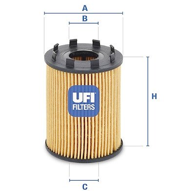 Filtro olio UFI 25.043.00