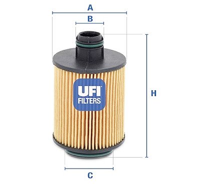 Filtro olio UFI 25.061.00
