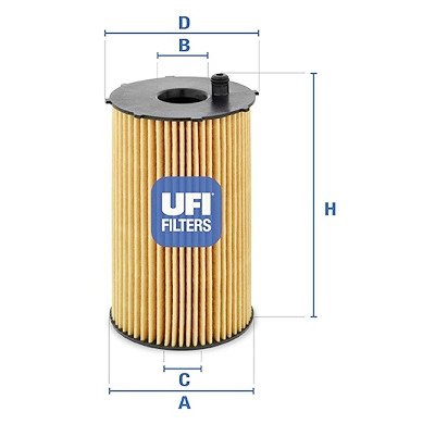 Filtro olio UFI 25.066.00
