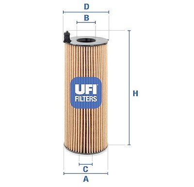 Filtro olio UFI 25.068.00