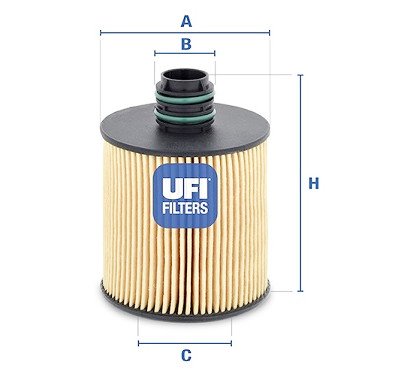 Filtro olio UFI 25.083.00
