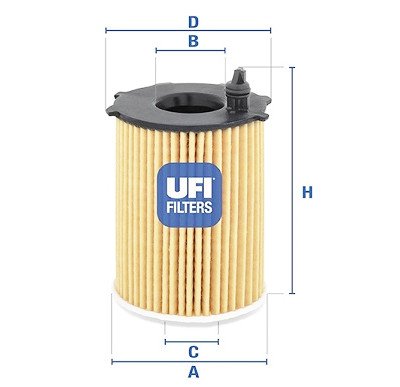 Filtro olio UFI 25.128.00