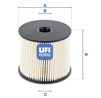 Filtro carburante UFI 26.003.00