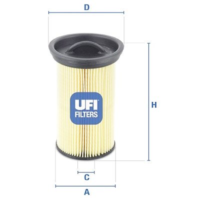 Filtro carburante UFI 26.005.00