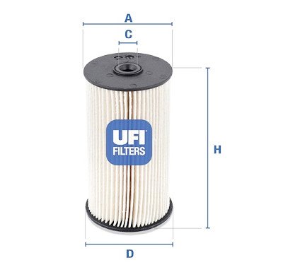 Filtro carburante UFI 26.007.00