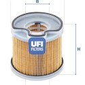 Filtro carburante UFI 26.691.00