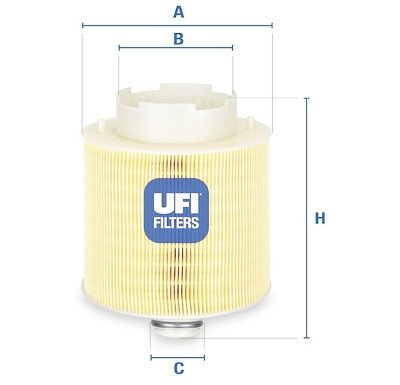 Filtro aria UFI 27.598.00