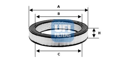Filtro aria UFI 27.897.00