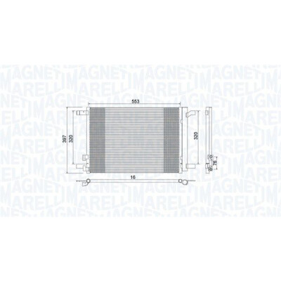 Condensatore, climatizzatore MAGNETI MARELLI 350203964000