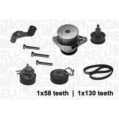 Pompa acqua + Kit cinghie dentate