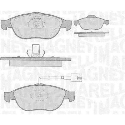 Kit pastiglie freno, Freno a disco MAGNETI MARELLI 363916060108