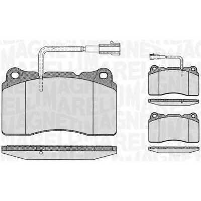 Kit pastiglie freno, Freno a disco MAGNETI MARELLI 363916060113