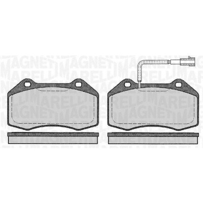 Kit pastiglie freno, Freno a disco MAGNETI MARELLI 363916060127