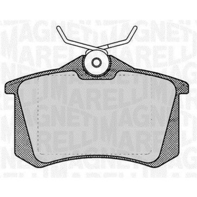 Kit pastiglie freno, Freno a disco MAGNETI MARELLI 363916060131