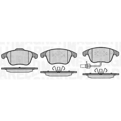 Kit pastiglie freno, Freno a disco MAGNETI MARELLI 363916060139