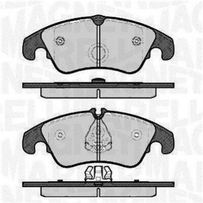 Kit pastiglie freno, Freno a disco MAGNETI MARELLI 363916060140