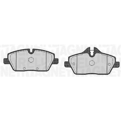 Kit pastiglie freno, Freno a disco MAGNETI MARELLI 363916060147