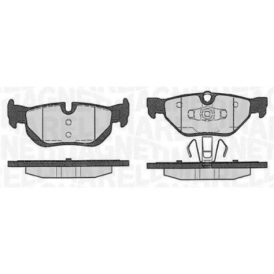 Kit pastiglie freno, Freno a disco MAGNETI MARELLI 363916060149