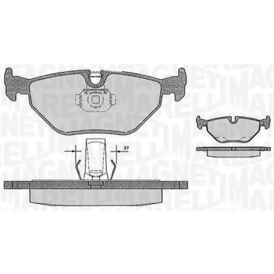 Kit pastiglie freno, Freno a disco MAGNETI MARELLI 363916060158