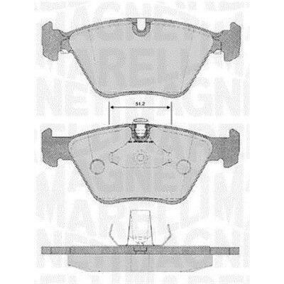 Kit pastiglie freno, Freno a disco MAGNETI MARELLI 363916060159
