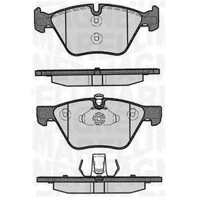 Kit pastiglie freno, Freno a disco MAGNETI MARELLI 363916060160