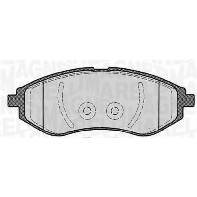 Kit pastiglie freno, Freno a disco MAGNETI MARELLI 363916060163