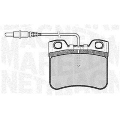 Kit pastiglie freno, Freno a disco MAGNETI MARELLI 363916060165