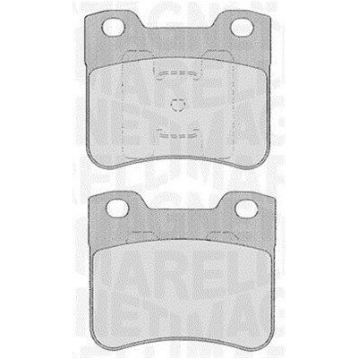Kit pastiglie freno, Freno a disco MAGNETI MARELLI 363916060166