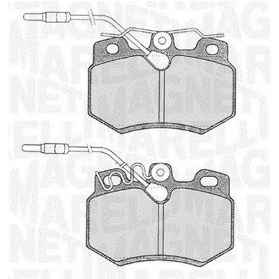 Kit pastiglie freno, Freno a disco MAGNETI MARELLI 363916060167