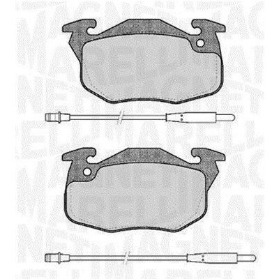 Kit pastiglie freno, Freno a disco MAGNETI MARELLI 363916060168