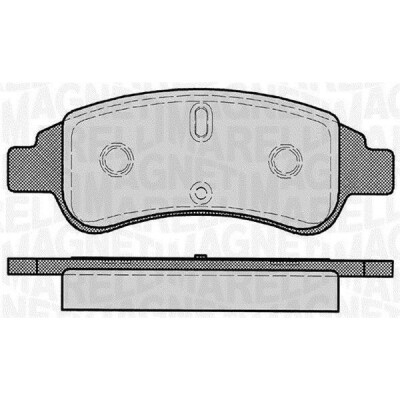 Kit pastiglie freno, Freno a disco MAGNETI MARELLI 363916060170