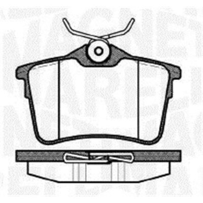 Kit pastiglie freno, Freno a disco MAGNETI MARELLI 363916060171