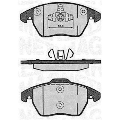 Kit pastiglie freno, Freno a disco MAGNETI MARELLI 363916060178